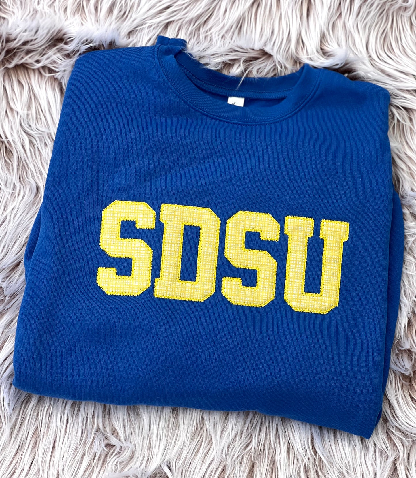 SDSU Embroidered Crewneck