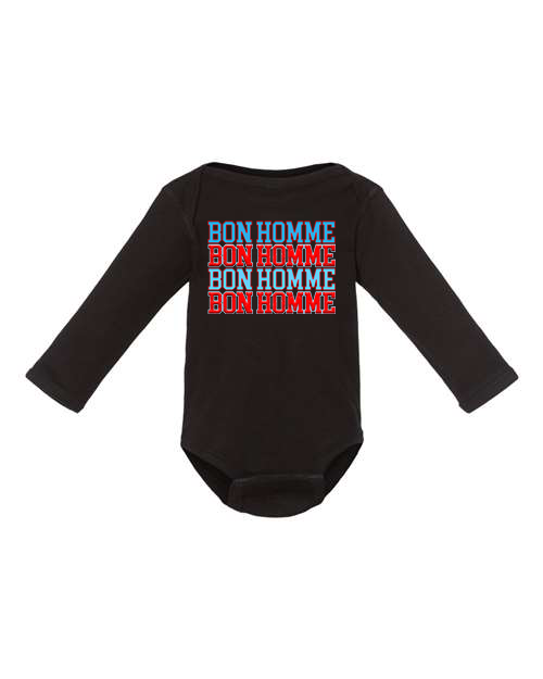 Infant Bon Homme Repeated Long Sleeve Bodysuit