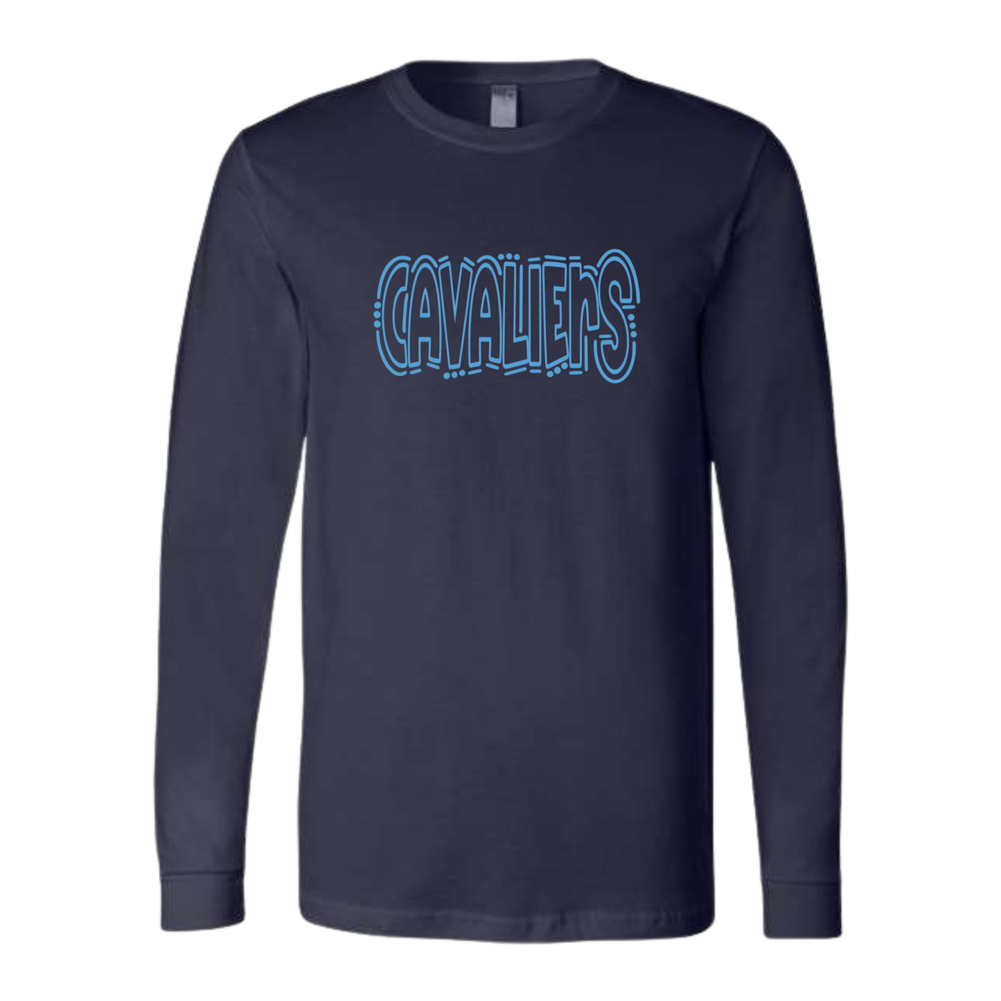 Cavaliers Doodle Long Sleeve Shirt