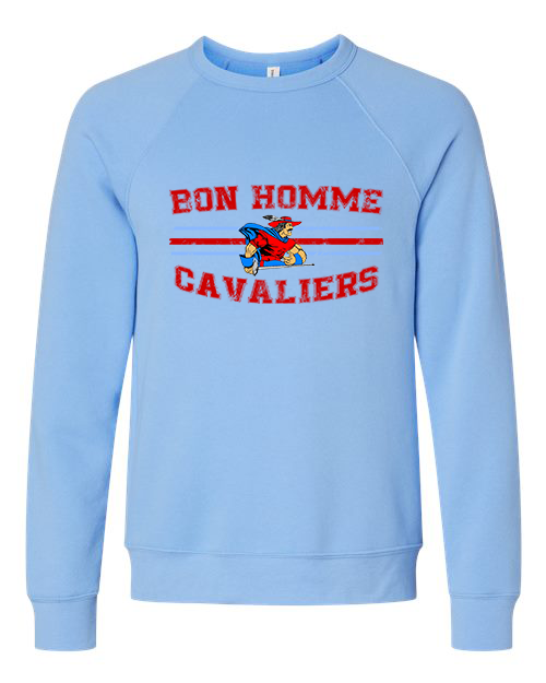 Adult Bon Homme Cavaliers Distressed Crewneck