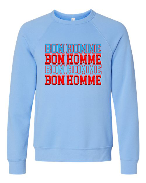 Adult Bon Homme Repeated Crewneck