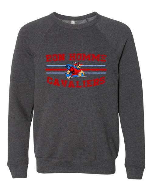 Adult Bon Homme Cavaliers Distressed Crewneck