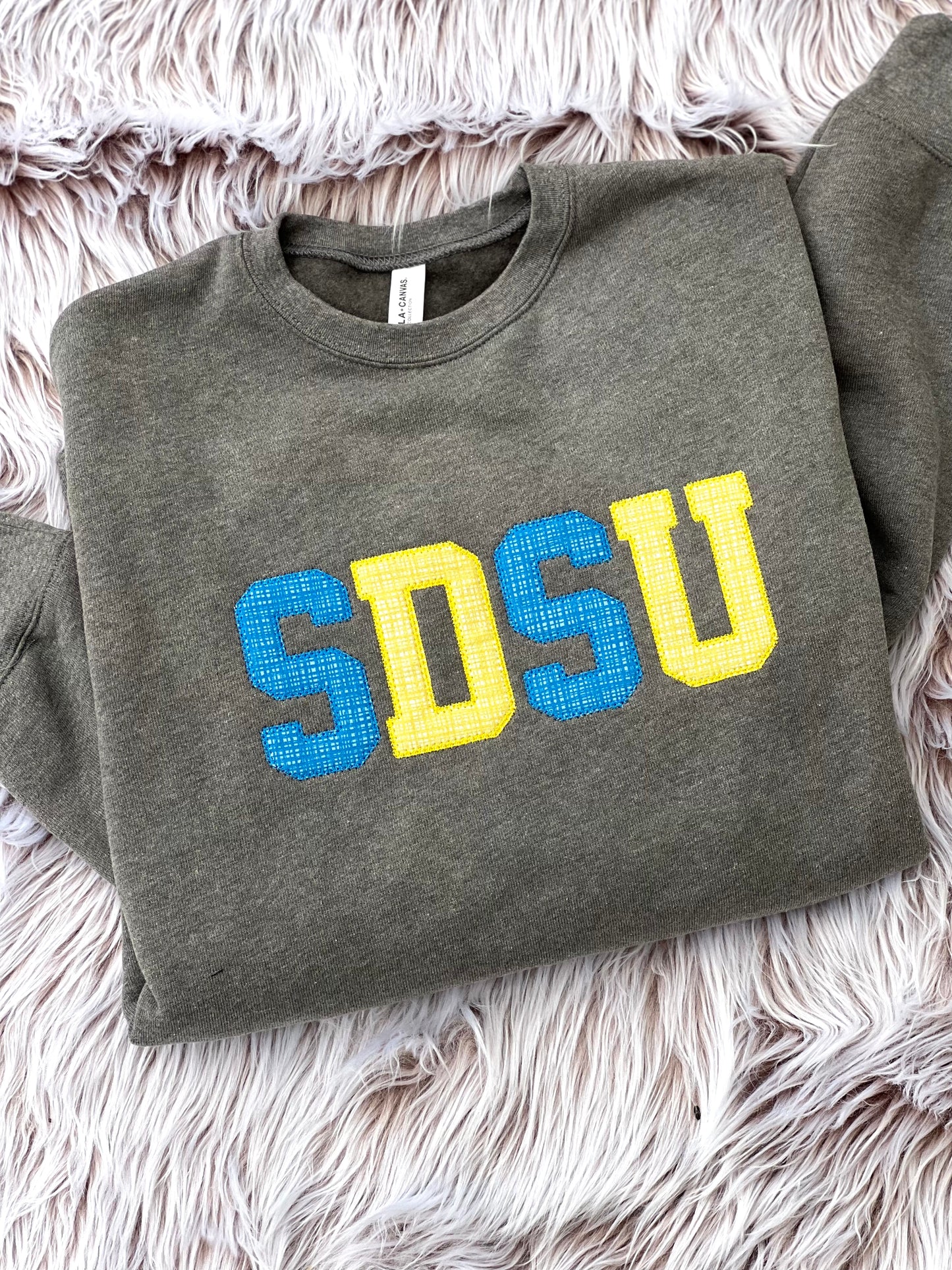 SDSU Embroidered Crewneck