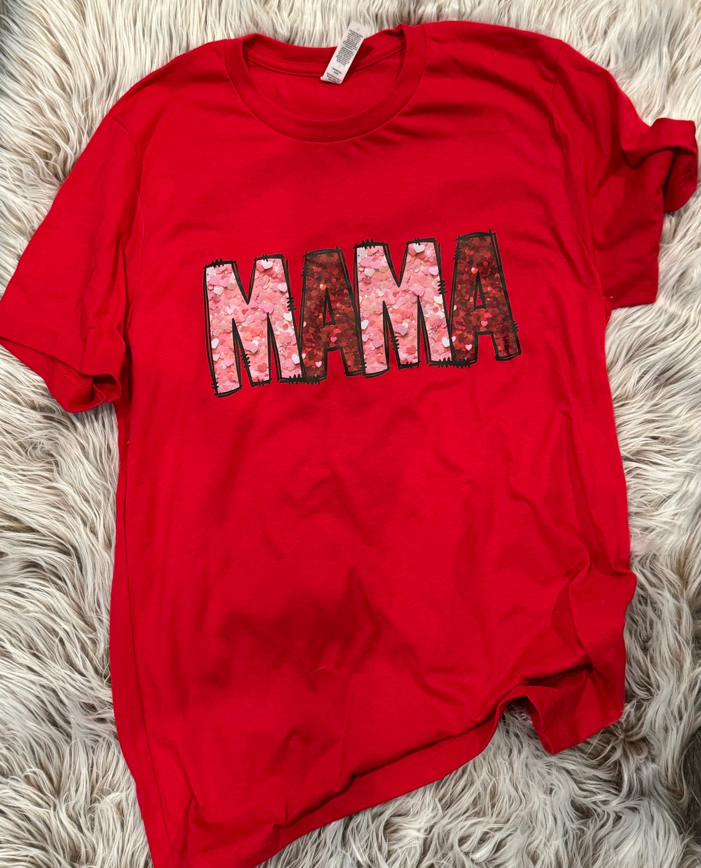 Mama Faux Sequins
