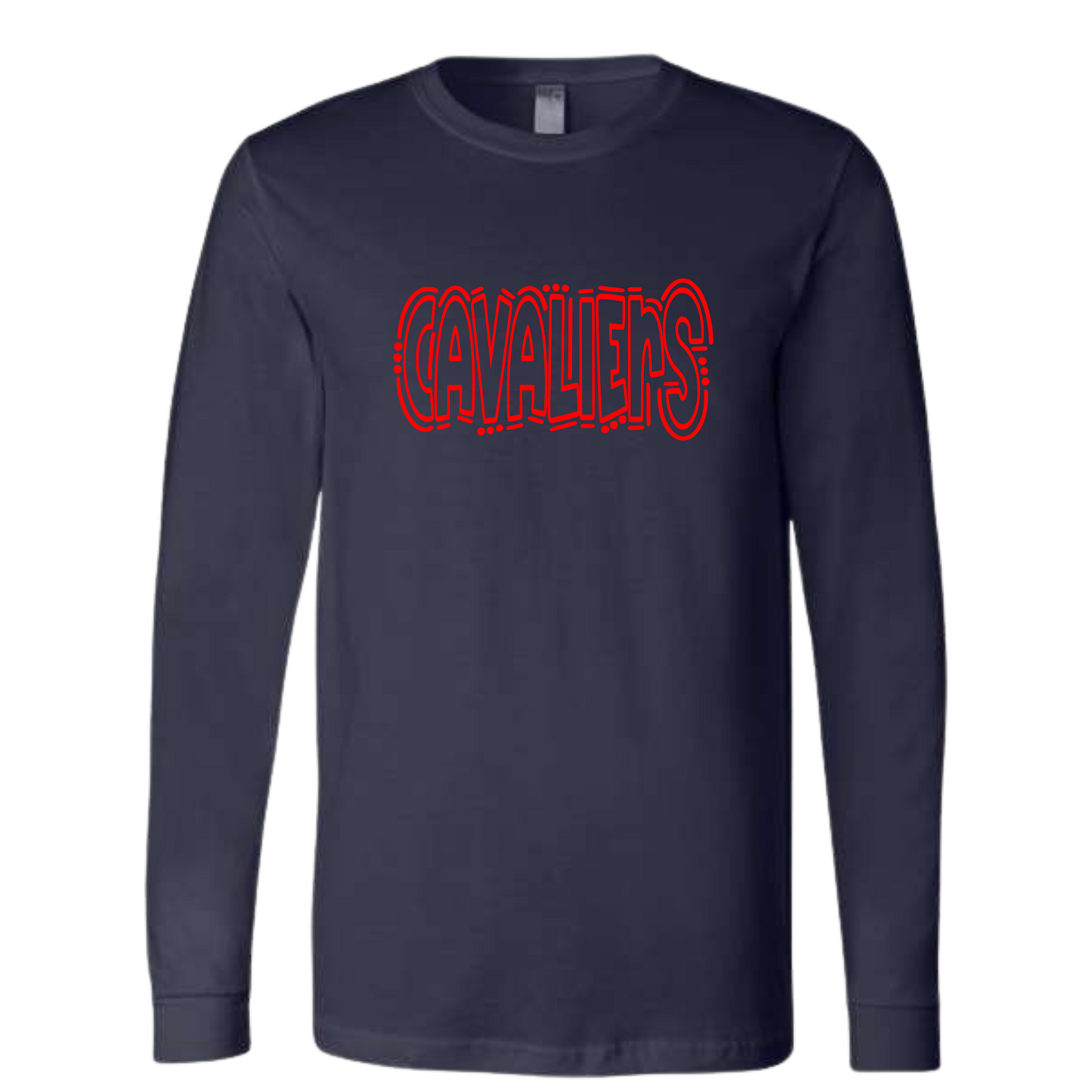 Cavaliers Doodle Long Sleeve Shirt