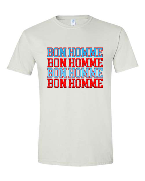 Adult Bon Homme Repeated Short Sleeve