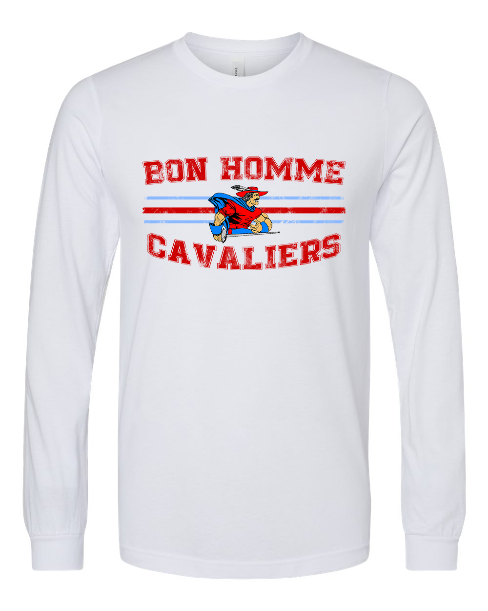 Adult Bon Homme Cavaliers Distressed Long Sleeve