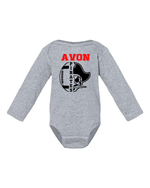 Pirates Football Infant Long Sleeve Bodysuit