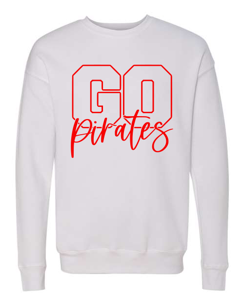 Go Pirates Adult Unisex Crewneck