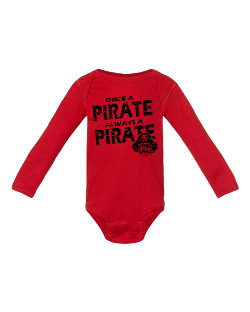 Once a Pirate Infant Long Sleeve Bodysuit