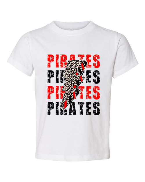 Pirate Lightning Toddler Short Sleeve T-Shirt