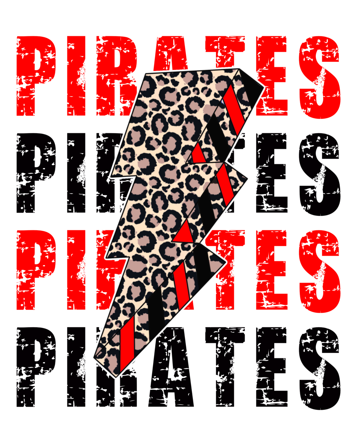 Pirate Lightning Unisex Adult Long Sleeve T-Shirt