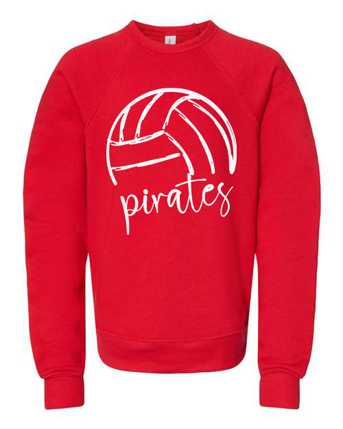 Pirate Half Volley Youth Crewneck