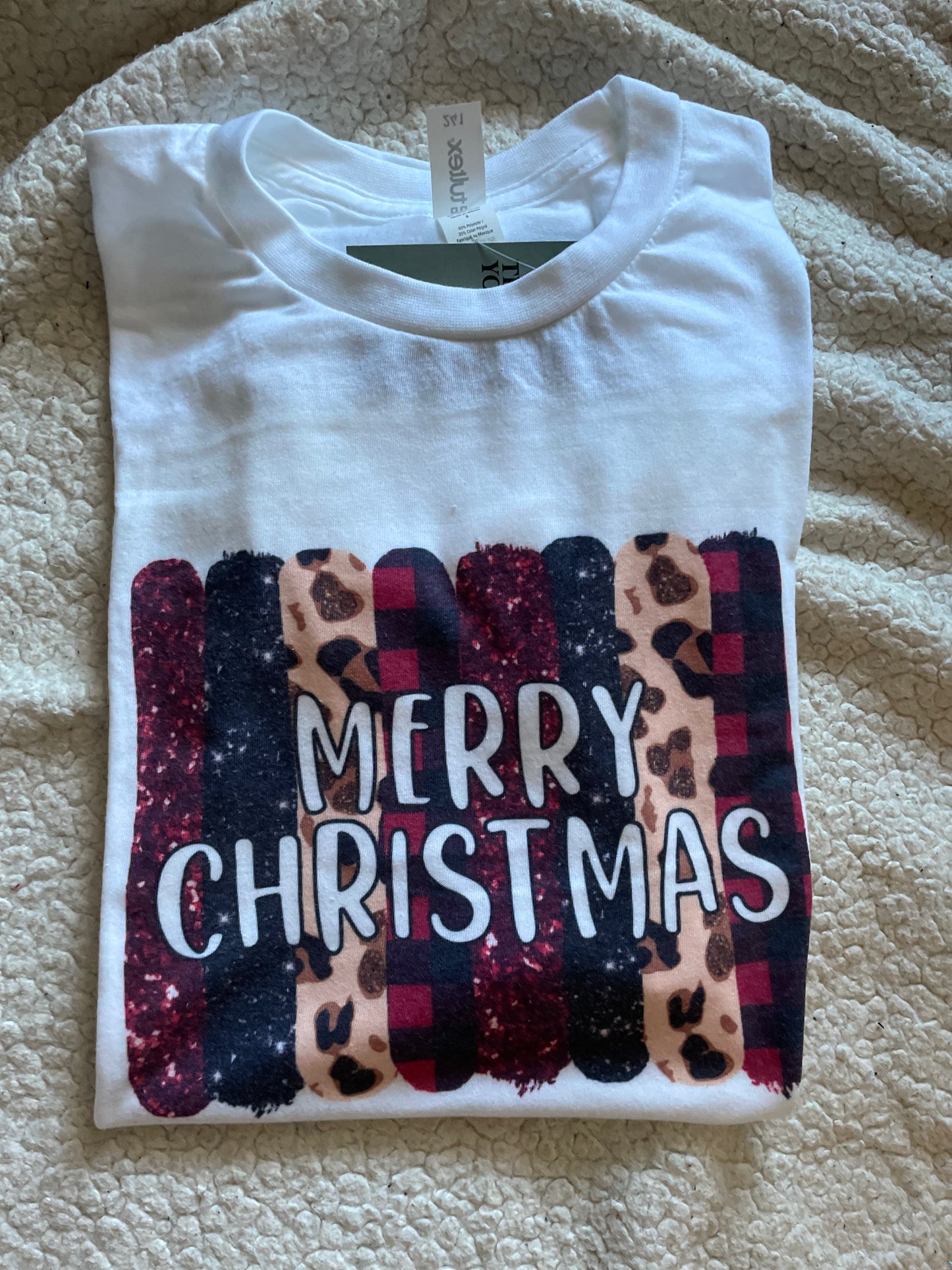 Merry Christmas brushstrokes
