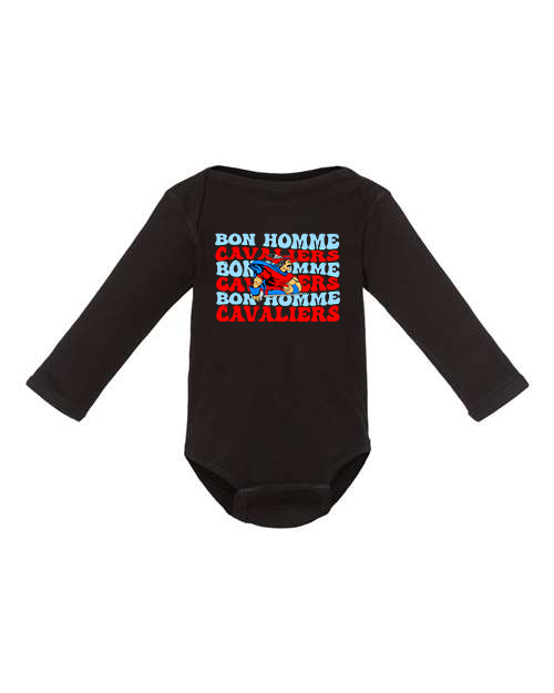 Infant Bon Homme Groovy Long Sleeve Bodysuit