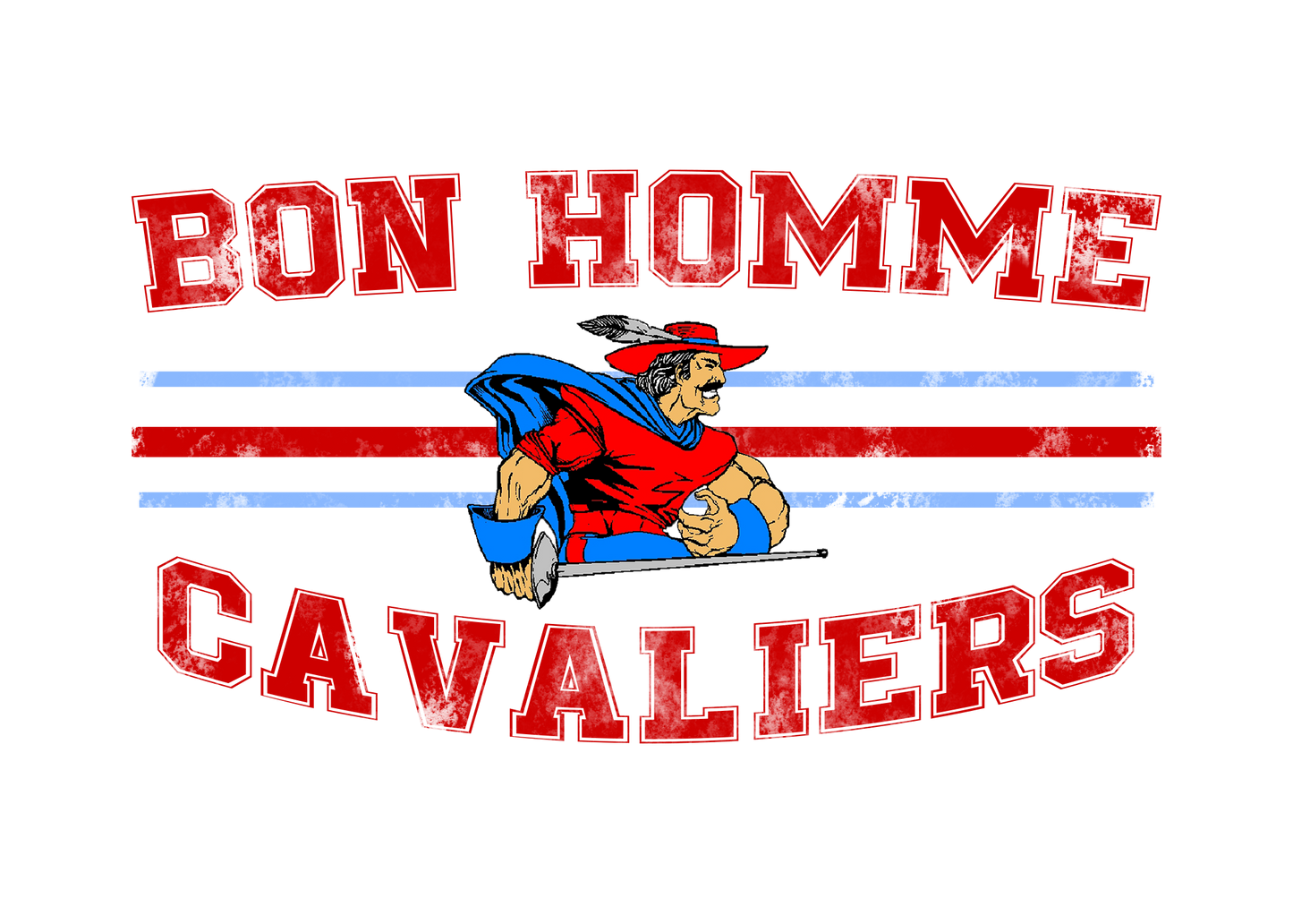 Youth Bon Homme Cavaliers Distressed Short Sleeve