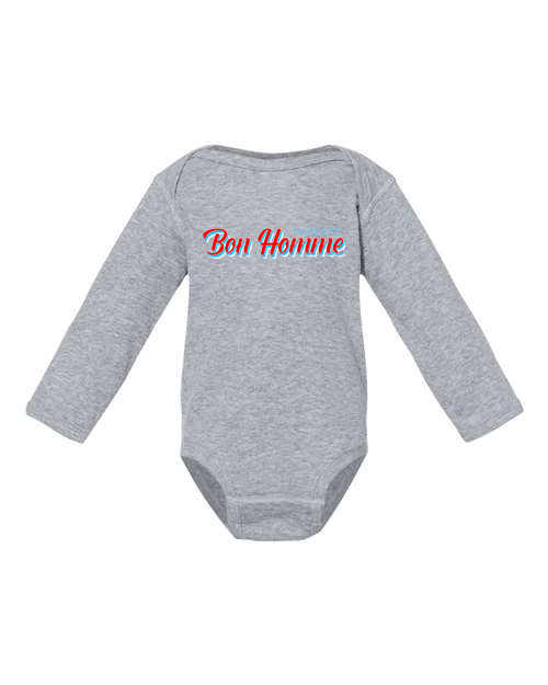 Infant Bon Homme Shadow Long Sleeve Bodysuit