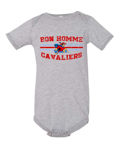 Infant Bon Homme Cavaliers Distressed Short Sleeve Bodysuit or T-Shirt