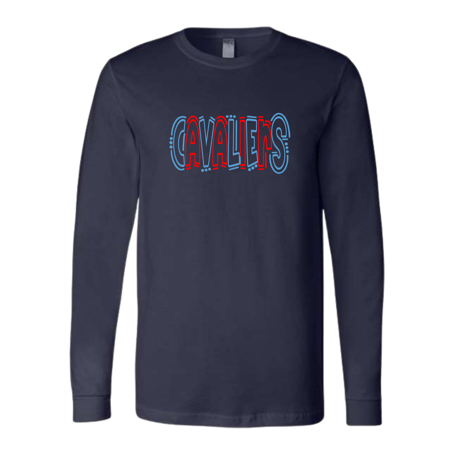 Cavaliers Doodle Long Sleeve Shirt
