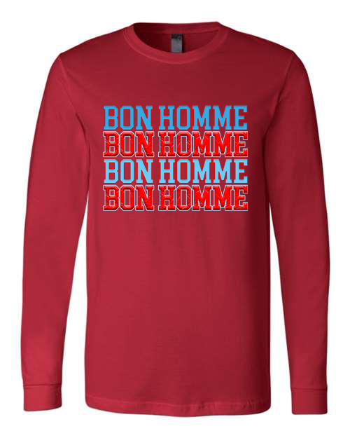 Adult Bon Homme Repeated Long Sleeve