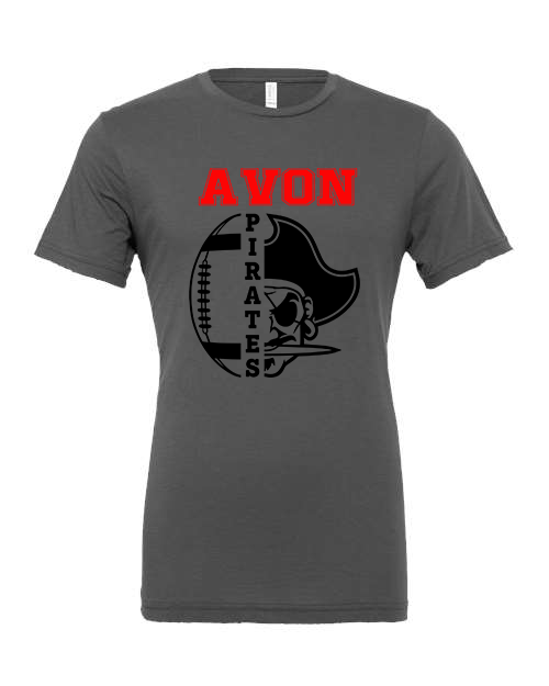 Avon Pirate Football Unisex Adult Short Sleeve T-Shirt