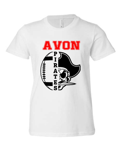 Avon Pirate Football Youth Short Sleeve T-Shirt