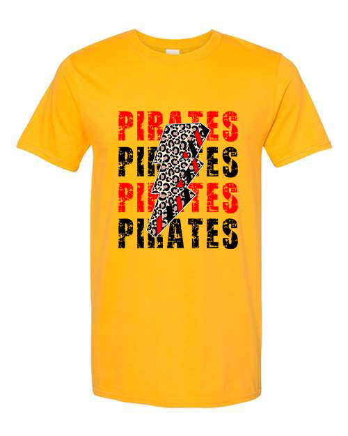 Pirate Lightning Unisex Adult Short Sleeve T-Shirt