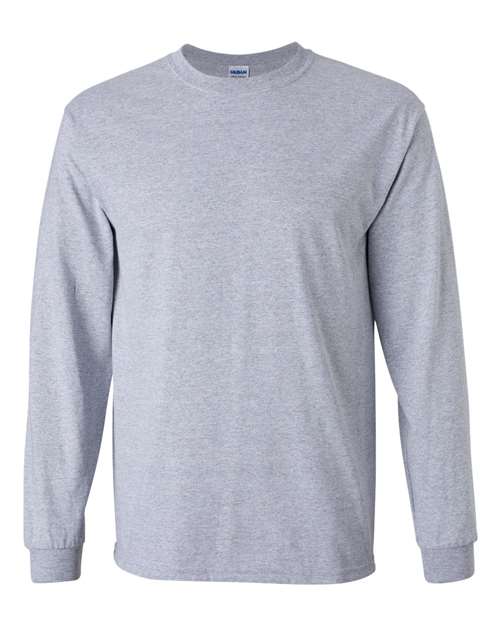 Gray Adult Long Sleeve T-Shirt
