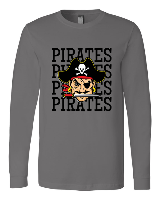 Pirates Unisex Adult Long Sleeve T-Shirt