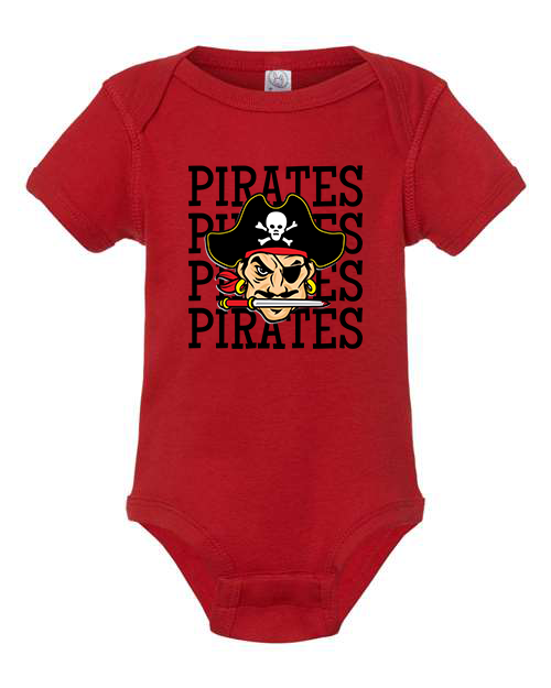 Pirates Infant Short Sleeve Bodysuit