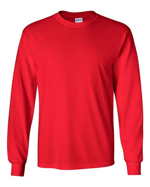 Adult Red Long Sleeve T-Shirt