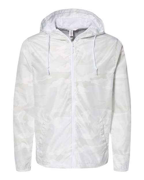 Adult White Camo Unisex Windbreaker (Embroidery Design Only)