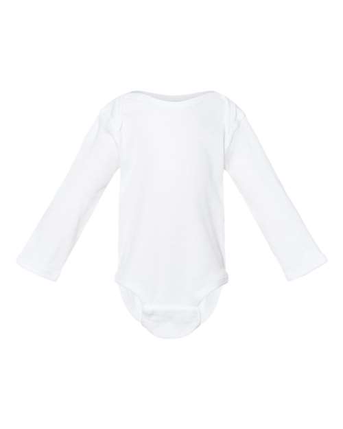 Infant White Long Sleeve Bodysuit