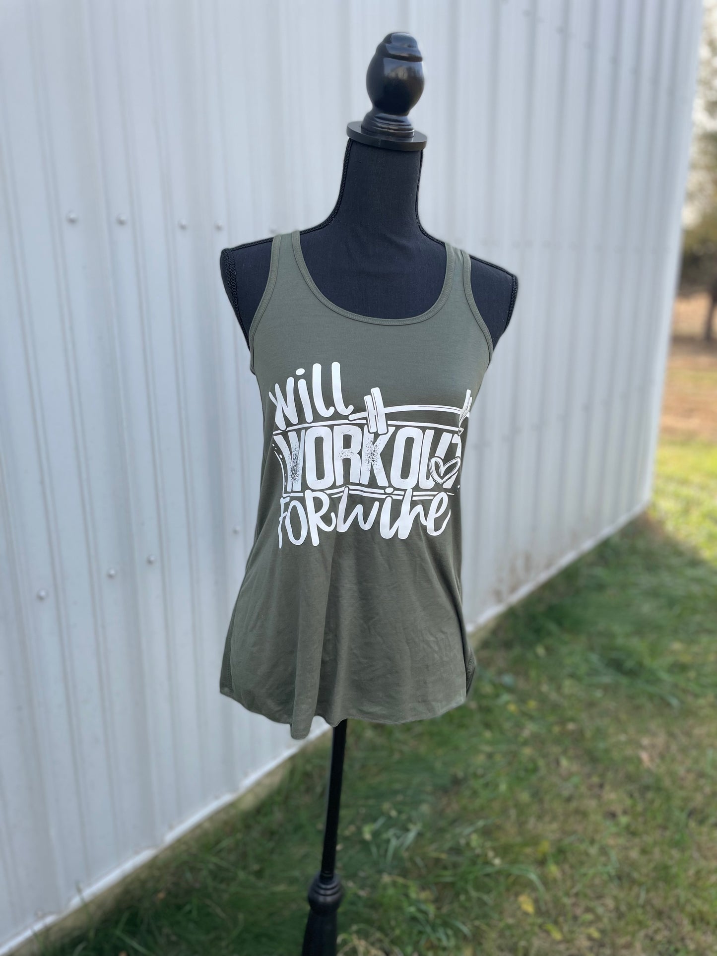 Will workout for wine tank top