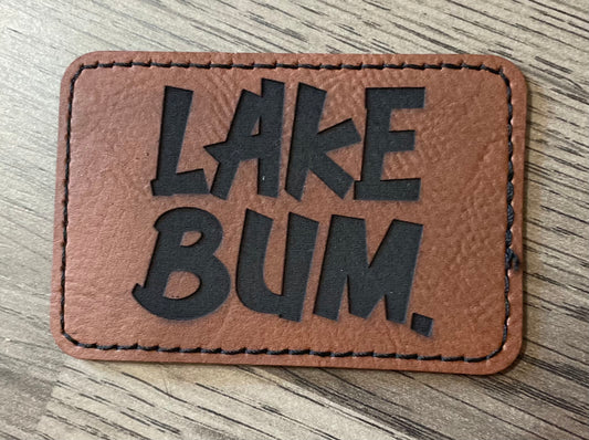 Lake bum leather patch